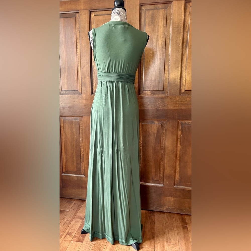 Max Studio Olive Green Maxi Dress - Picture 2 of 5